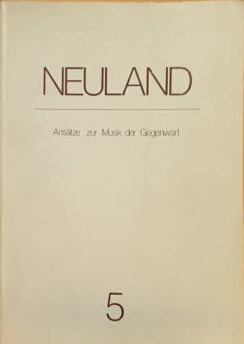 9783922875062-Neuland. Ansatze zur Musik der Gegenwart.