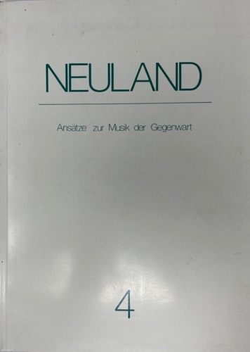 9783922875055-Neuland. Ansatze zur Musik der Gegenwart.